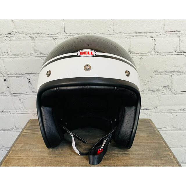 ★新品 BELL ベル ジェットヘルメット CUSTOM 500 黒×白 /Lヘルメット/シールド
