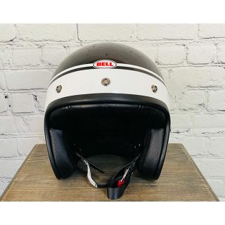 ベル(BELL)の★新品 BELL ベル ジェットヘルメット CUSTOM 500 黒×白 /L(ヘルメット/シールド)