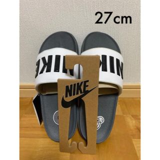 ナイキ(NIKE)のユカ様専用　スライド 27cmメンズ サンダル ブラック×ホワイト(サンダル)