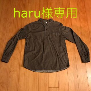 マーガレットハウエル(MARGARET HOWELL)のMHL./プルオーバー長袖シャツ（グレー）M(シャツ)