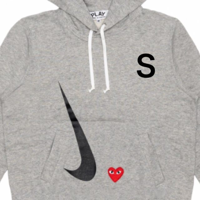 Cdg Play Nike X Play Hoodie (Grey)X NIKEメンズ