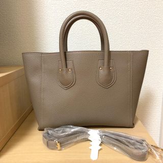 イエナ(IENA)のthree layer bag b.c stock バッグ　ベージュ(ショルダーバッグ)