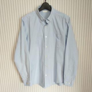 ジーユー(GU)のメンズ L ボタンダウン シャツ GU ジーユー コットン100 おしゃれシャツ(シャツ)