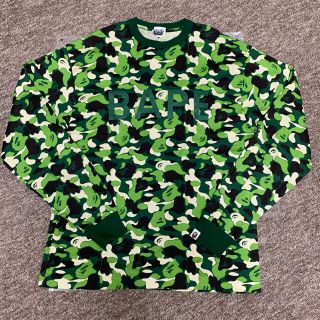 アベイシングエイプ(A BATHING APE)のBAPE 新ABCcamo カモ ロングTシャツ　ロンT(Tシャツ/カットソー(七分/長袖))