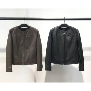 セオリー(theory)のストロベリー様専用 Theory 20ss レザージャケット 定価約10.8万円(ライダースジャケット)