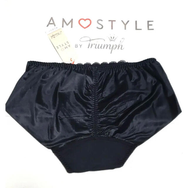 AMO'S STYLE(アモスタイル)のトリンプAMO'S STYLE シームレスサニタリー Ｌ 黒 定価2750円 レディースの下着/アンダーウェア(ショーツ)の商品写真