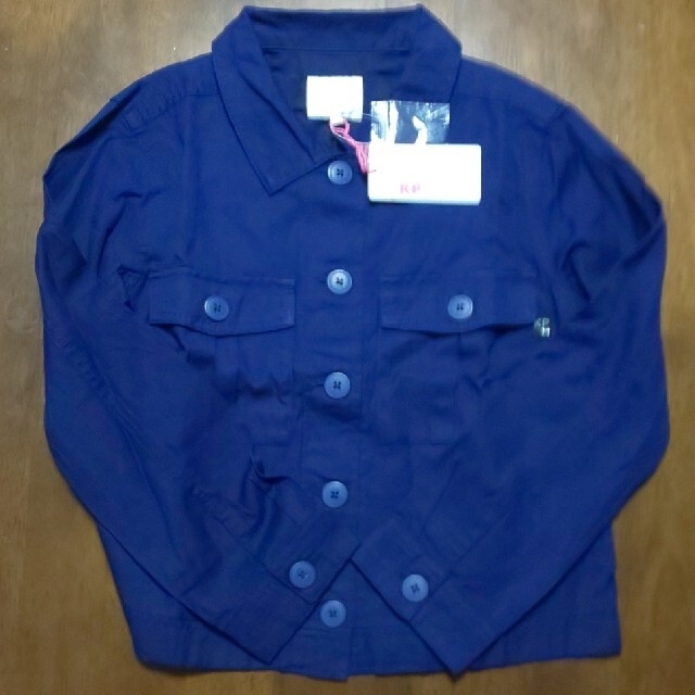 KP(ニットプランナー)の新品  KP  シャツジャケット  １５０cm  紺色 キッズ/ベビー/マタニティのキッズ服女の子用(90cm~)(ジャケット/上着)の商品写真
