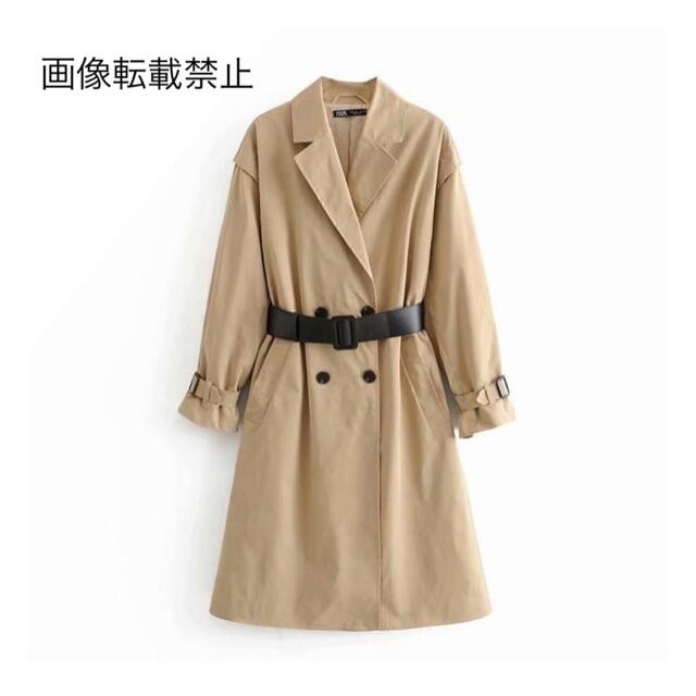 【新品】ZARA ベルト付きトレンチコート ZARA - 🌼春新作💐3990◇ベルト付き トレンチコートの通販 by