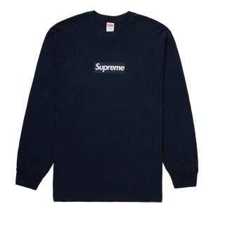 シュプリーム(Supreme)のSupreme Box Logo L/S Tee "Navy"(Tシャツ/カットソー(七分/長袖))