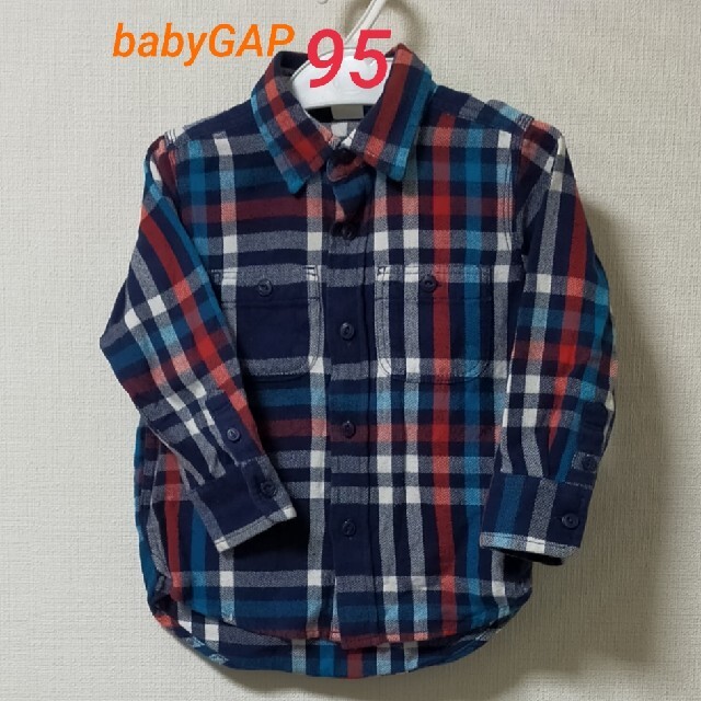 babyGAP(ベビーギャップ)のBabyGap　95cm ネルシャツ キッズ/ベビー/マタニティのキッズ服男の子用(90cm~)(カーディガン)の商品写真