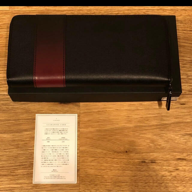 日本製 ユハク 長財布 YAL114 レッド ラウンドファスナー 新品 - 長財布