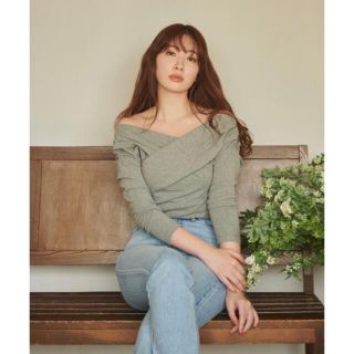 スナイデル(SNIDEL)のherlipto AsymmetricCotton-blendJerseyTop(Tシャツ(長袖/七分))