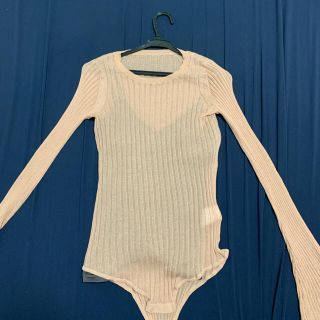 ロザリームーン(Rosary moon)のShear Rib Knit Leotard(ニット/セーター)