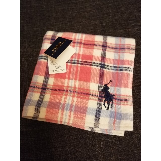 POLO RALPH LAUREN(ポロラルフローレン)のPOLO RALPH LAUREN　ラルフローレン　ハンカチ　ピンク系 レディースのファッション小物(ハンカチ)の商品写真