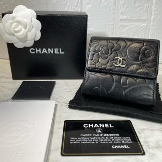 シャネル(CHANEL)のCHANEL シャネル 美品 財布 カメリア 折財布(財布)