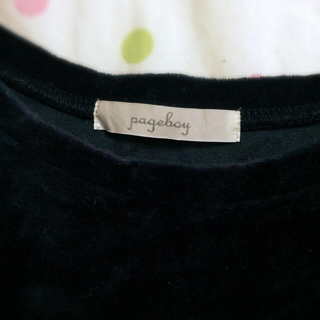 PAGEBOY(ページボーイ)のページボーイ♡ノースリーブ♡ベロア レディースのトップス(カットソー(半袖/袖なし))の商品写真