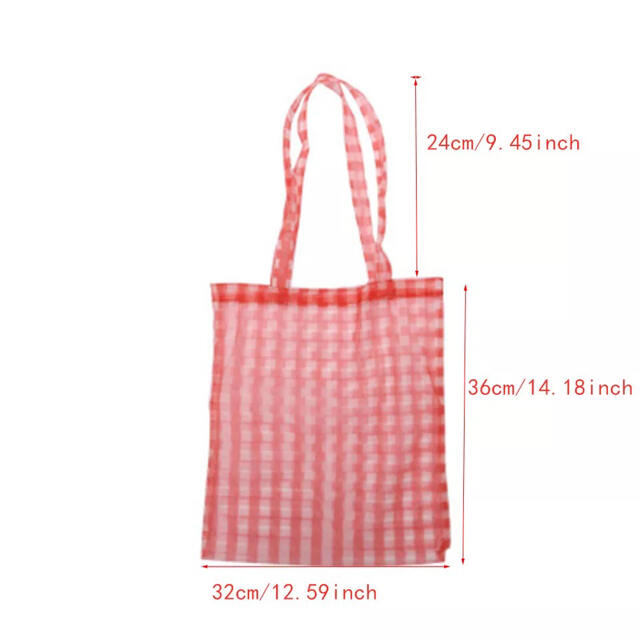ギンガムチェック エコバッグ （水色） レディースのバッグ(エコバッグ)の商品写真