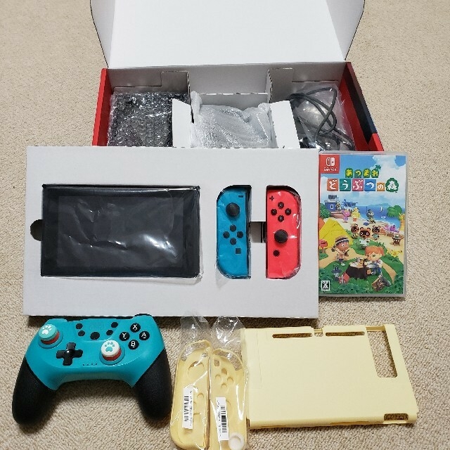 Nintendo Switch(ニンテンドースイッチ)のNintendo Switch あつ森ソフトセット エンタメ/ホビーのゲームソフト/ゲーム機本体(家庭用ゲーム機本体)の商品写真