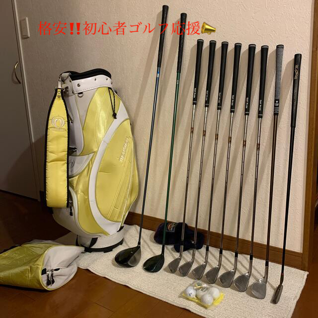 ゴルフ格安‼️初心者用メンズゴルフクラブセット‼️キャディバッグ 付⛳️