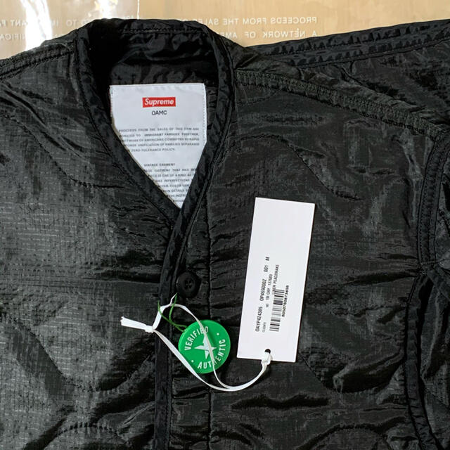 Supreme(シュプリーム)のsupreme oamc liner black メンズのジャケット/アウター(ミリタリージャケット)の商品写真