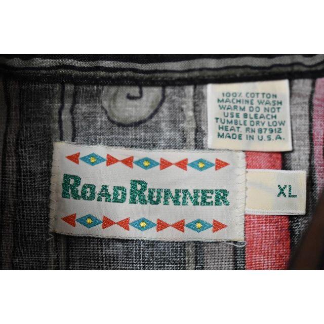 ＠美品 USA製 ロードランナー ROAD RUNNER 半袖ヘビーウエスタン