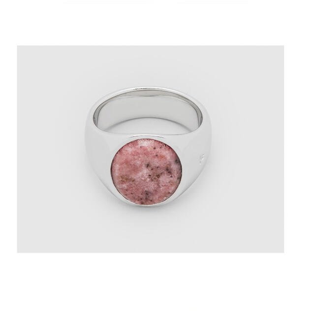 【新品】トムウッド Oval Pink Rhodonite リング メンズ メンズのアクセサリー(リング(指輪))の商品写真