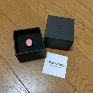 【新品】トムウッド Oval Pink Rhodonite リング メンズ(リング(指輪))