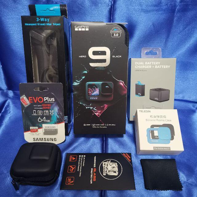 新チャージャ8点セット!HERO9 Black③ 防水SD64GB 3way - カメラ 新チャージャ8点セット!HERO9 Black③ 防水SD64GB 3way - カメラ