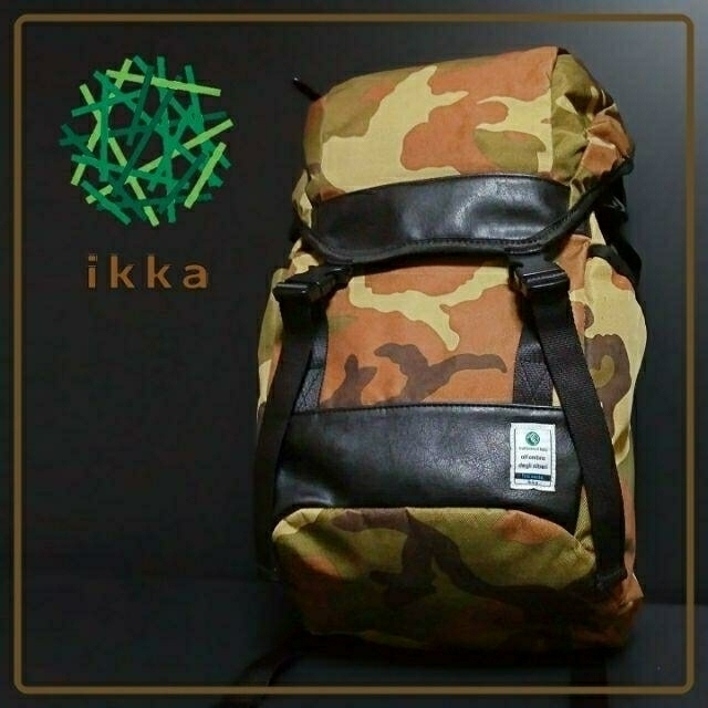 ikka(イッカ)の【おまけ付き】人気 迷彩 バックパック リュック ユニセックス メンズのバッグ(バッグパック/リュック)の商品写真