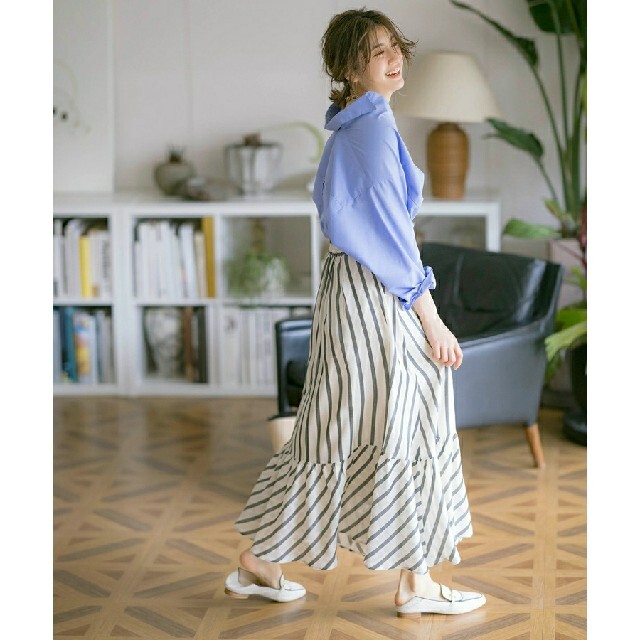 Mystrada - 🍀新品🍀🌸Arpege story🌸カラミストライプロング Mystrada - 🍀新品🍀🌸Arpege story🌸カラミストライプロング
