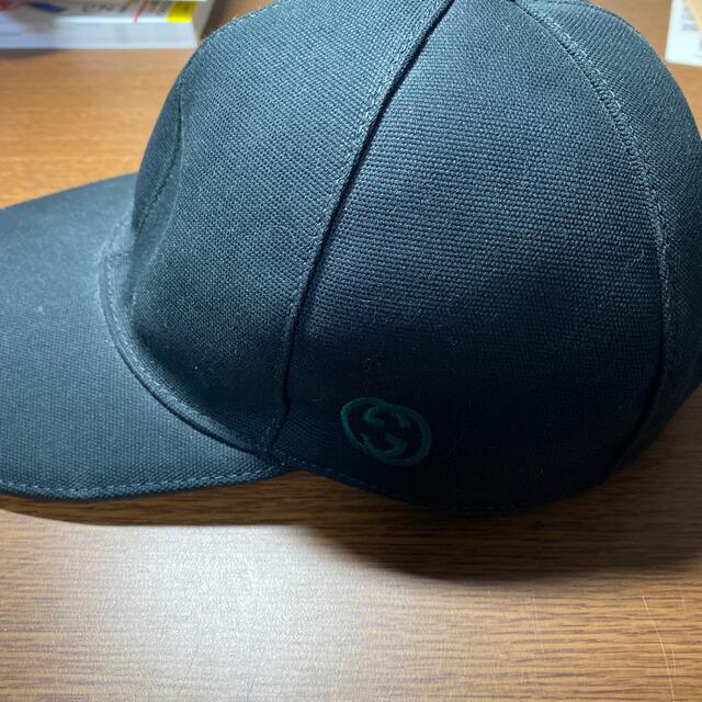 美品 GUCCI グッチ キャップ フリーサイズ 黒 メンズ ブラック 美品 GUCCI グッチ キャップ フリーサイズ 黒 メンズ ブラック