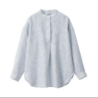 ムジルシリョウヒン(MUJI (無印良品))の★新品 定価4990円 MUJI 無印良品 フレンチリネン洗いざらしチュニック(チュニック)