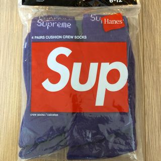 シュプリーム(Supreme)のsupreme ソックス　パープル(ソックス)