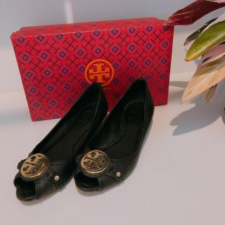 ★美品★トリーバーチ　TORY BURCH　ウェッジソール　オープントゥパンプス