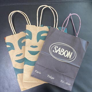 サボン(SABON)のショップ袋　スタバ　スターバックス紙袋　SABON サボン　　3枚(ショップ袋)