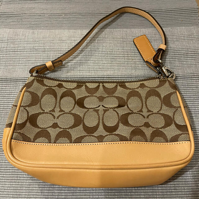 値下げ　COACH コーチ ショルダーバッグ バニティ シグネチャー ミニバック