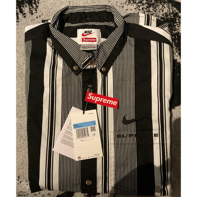 Supreme - Supreme NIKE Cotton Twill Shirt M blackの通販 by bedstuy ...