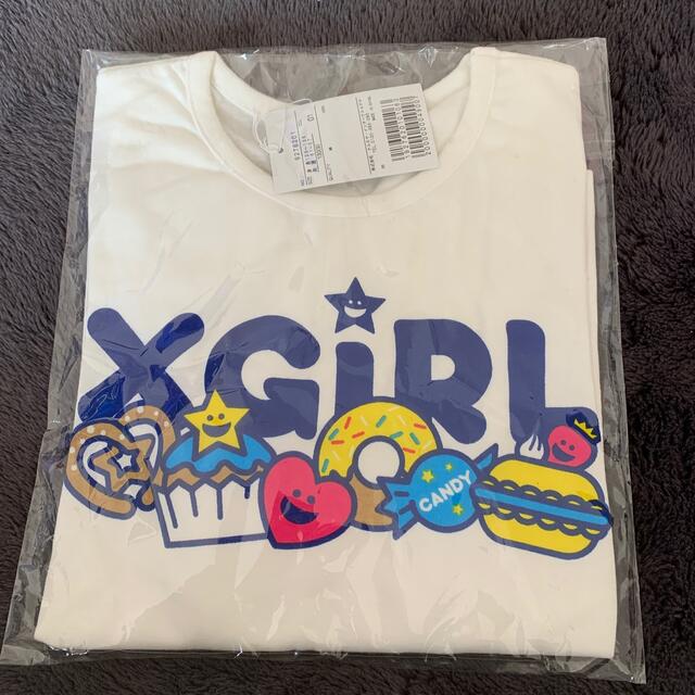 X-girl Stages(エックスガールステージス)のx-girl stages 長袖Tシャツ　130 新品未開封 キッズ/ベビー/マタニティのキッズ服女の子用(90cm~)(Tシャツ/カットソー)の商品写真