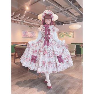 メタモルフォーゼタンドゥフィーユ(metamorphose temps de fille)のメタモルフォーゼ  ロザリーケープ付きJSKセット　ロリィタ(セット/コーデ)