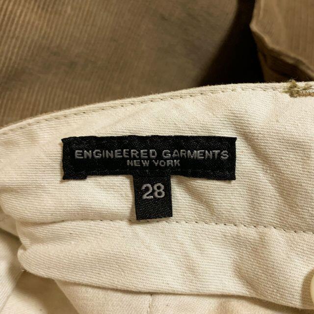 Engineered Garments(エンジニアードガーメンツ)のエンジニアードガーメンツ シンチバック付き コーデュロイ ワークパンツ 28 メンズのパンツ(ワークパンツ/カーゴパンツ)の商品写真