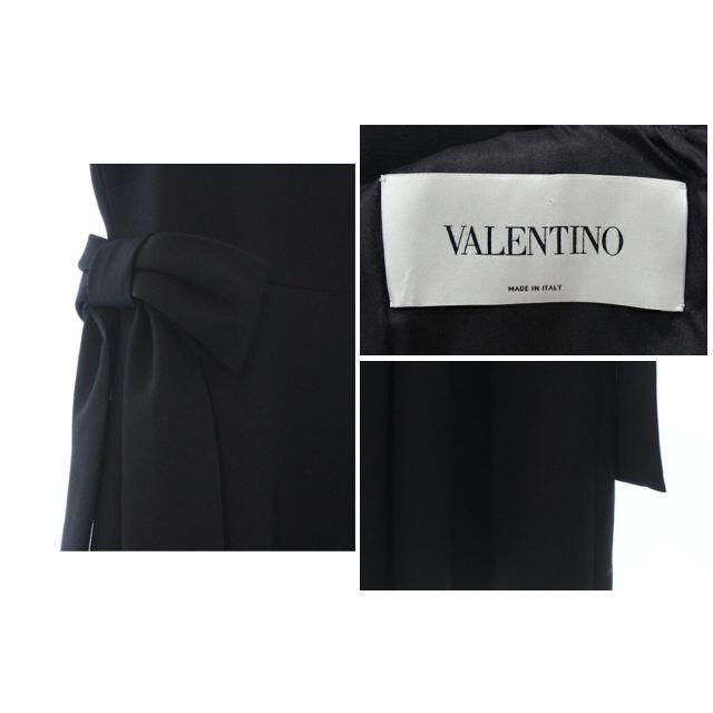 VALENTINO(ヴァレンティノ)の大幅お値下VALENTINO　立体モチーフサイドウエストダブルリボン ワンピース レディースのワンピース(ひざ丈ワンピース)の商品写真