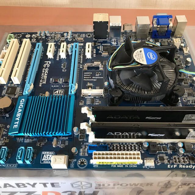 cpu core i5 3570k   マザボ　H77-D3H  メモリ8GB