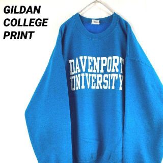 ギルタン(GILDAN)のGILDANギルダンカレッジプリントスウェットスエットトレーナーLユニセックス.(スウェット)