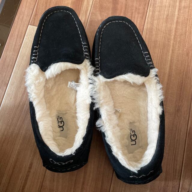 スリッポン/モカシンUGG  USA6  ブラック　美品