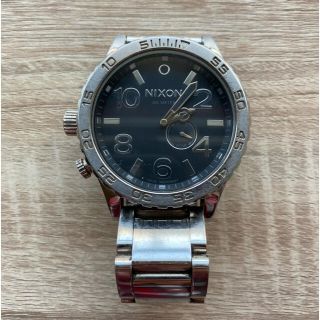 ニクソン(NIXON)の希少 NIXON 51-30 シルバー&ブラック(腕時計(アナログ))