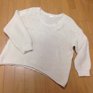 ジーユー(GU)の【SALE】g.u.＊鍵あみニット(ニット/セーター)