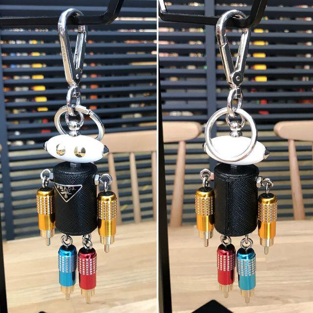 PRADA(プラダ)の美品 プラダ ロボットチャーム バッグチャーム キーリング マルチカラー メンズのファッション小物(キーホルダー)の商品写真