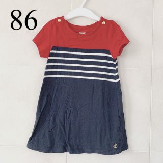 プチバトー(PETIT BATEAU)のマリンワンピース(ワンピース)