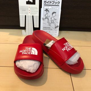 ザノースフェイス(THE NORTH FACE)の【新品未使用】ノースフェイス ベースキャンプスライドⅡ 25.0cm レッド(サンダル)