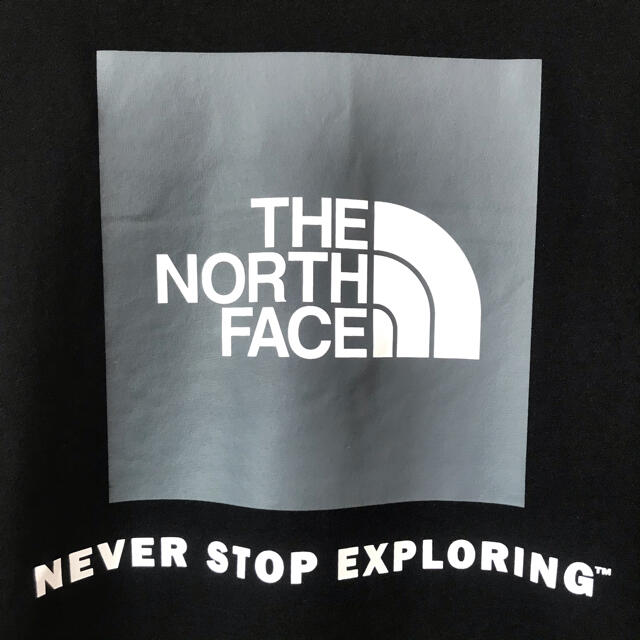 THE NORTH FACE(ザノースフェイス)のスポンジボブさん専用 ノースフェイス BOX NSE ロンT 黒 グレ 3XL メンズのトップス(Tシャツ/カットソー(七分/長袖))の商品写真